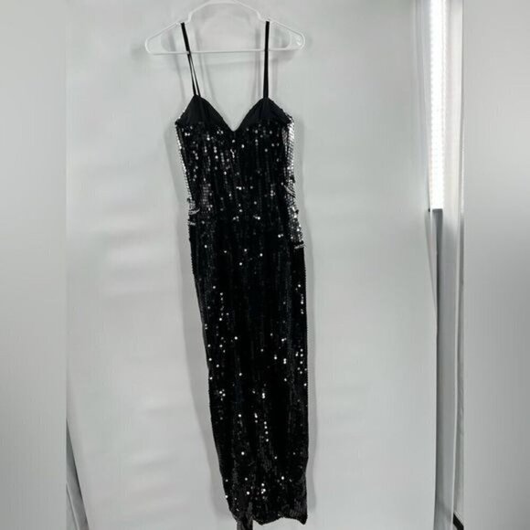 Vintage Alyce Designs black sequin dress size 10 - Picture 11 of 11